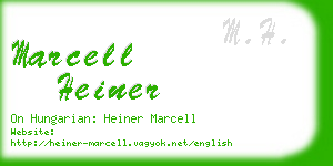 marcell heiner business card